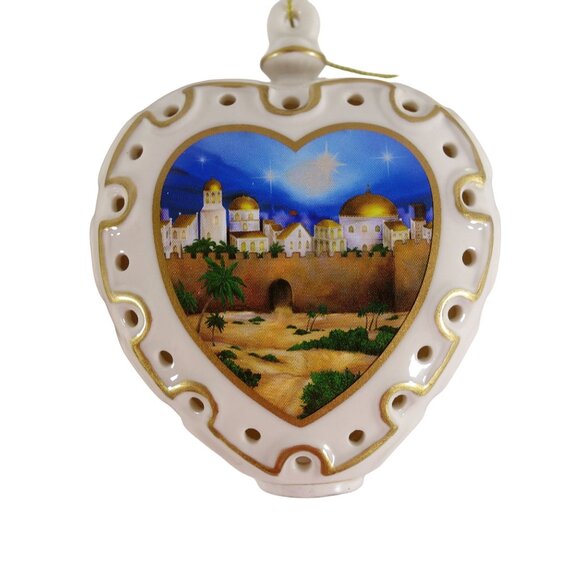 Vintage Danbury Mint Nativity Illuminated Christmas Holiday Ornaments Lot of 5 - Picture 4 of 9